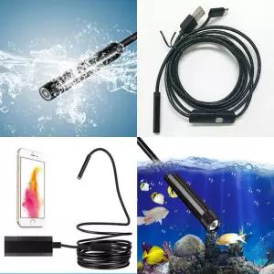 스마트폰 방수 내시경카메라 고급형 1P 초소형 와이어캠 하수구배관 틈새탐지 자동차 엔진검사