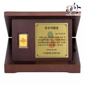 순금 사각 골드바 레이저 각인 상패 1g 감사패 부모님 퇴임 퇴직 회사 기념 선물