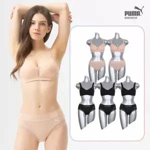 [9차 리오더 입고][푸마] 여성 노와이어 베이직핏 브라팬티 10종 세트