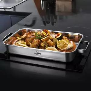 [까사니] 인덕션 통3중 스텐304 와이드 사각 냄비 45cm 낭만포차 어묵탕