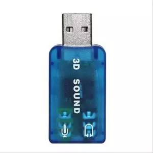 USB 사운드카드 5.1채널 오디오 컨버터 입출력 포트
