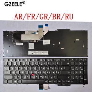 레노버 씽크패드용 노트북 키보드 AR FR GR BR RU SP UK E550 E550C E555 E560 E565