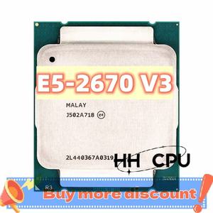 제온 E5 2670 V3 CPU E5-2670V3 SR1XS 2.30GHz 30M 12 코어 LGA 2011-3 프로세서