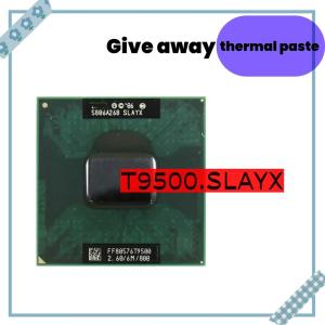 Core 2 Duo T9500 SLAQH SLAYX 2.6 GHz 리퍼 듀얼 코어 스레드 CPU 6M 35W 소켓 P