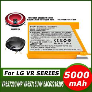 호환 LG 5000mAh R76CIM R76GIM R76TIM M970I VR5940L VR6530LVM VR6540VL EAC용 14.4V 62218205 EAC 6076