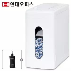 [현대오피스] 소형 가정용 저소음 문서세단기 PK-910CX +오일 7매 서랍식