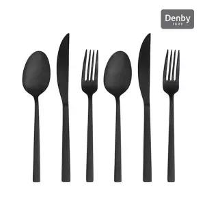 [덴비] 커트러리 양식기 2인 세트[6P] (리니어 무광 2종 / 스파이스 유광 2종)..