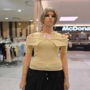 [에고이스트] 어깨 트임 슬림 골지 니트 EQ2KH-460