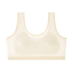 주니어 여름용 스포츠 브라 2단계 4종 통풍 매시 청소년 학생 노와이어 햄라인