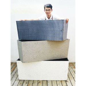 직사각형 대형 화분 야외 옥상 대형화분 베란다 카페 바닥 35x24cm 플라스틱