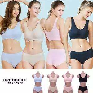 [크로커다일](25SS) NEW 감탄 브라팬티 패키지(브라 4종 + 팬티 4종)