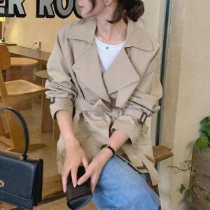 [오노마] ONM 루즈핏 트렌치코트 빅카라 더블버튼 자켓 봄 가을