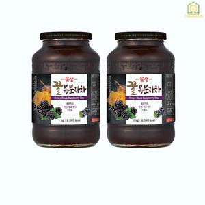 [정품] 꽃샘 꿀복분자차 1kg X 2병 복분자청 과일청 액상차 꿀차