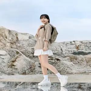 밀레 MILLET 등산 아웃도어 여성 긴기장 캐주얼 봄 여름 경량 버블리 방풍자켓 MXTUJ711