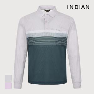 [INDIAN] 컬러블록 프린트 티셔츠_MITAL4S1231