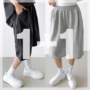 [원쁠원] 도프 카펜터 버뮤다 반바지 와이드 트레이닝 스?팬츠 여름 하프 6부 남녀공용