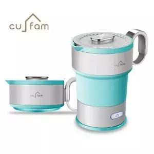 쿠팸 접이식 전기포트 폴딩포트 스텐304 여행용 접이식 포트 미니 600ml 민트 P01