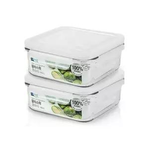 글라스락 클래식 화이트에디션 정사각 900ml 2개세트