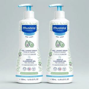 무스텔라 젠틀 유아바스 클렌징 젤 500ml × 2개