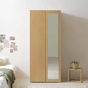 [초특가] 보루네오 오브제 LPM 키큰장_푸시 800 거울 이불 옷장