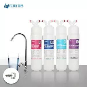 필터탑스 직수형 언더싱크 DIY 정수시스템 기본세트 소아답터포함...
