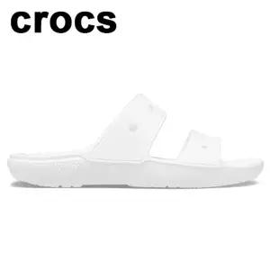 [크록스] 클래식 크록스 샌들 여성 슬라이드 화이트 206761-100