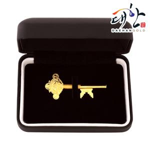 순금열쇠 1.875g 황금 행운 환갑 칠순 골프 부모님 퇴임 퇴직 진급 감사패 기념패 상패 선물