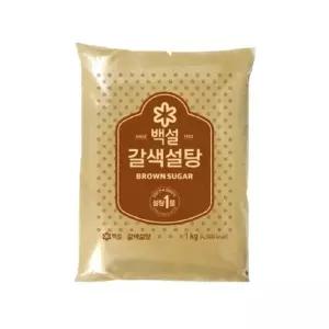 백설 갈색 설탕 1kg x 8개