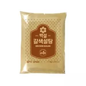 백설 갈색 설탕 1kg x 8개