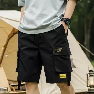 카고반바지 남성 남자 와이드 카고 여름 쿨 밴딩 벤딩 반바지 팬츠 쇼츠 5부 M L XL 2XL