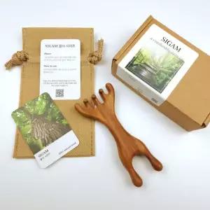 시골감성마켓 투웨이 괄사 두피 얼굴 마사지기