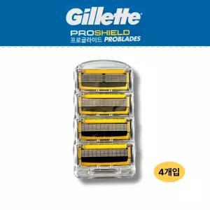 질레트 프로쉴드 옐로우 리필용 면도날 4개 코스트코