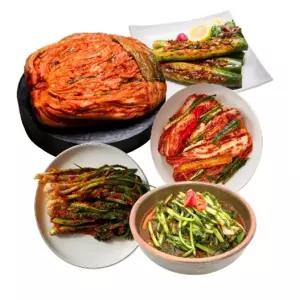도미솔 왕비포기5kg+열무2kg+오이통2kg+쪽파갓2kg+겉절이500g(5종,11.5kg)