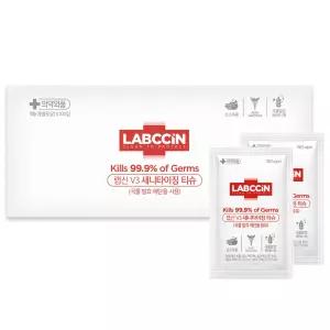 랩신 브이쓰리 새니타이징 티슈 낱개포장형, 100개입, 1개