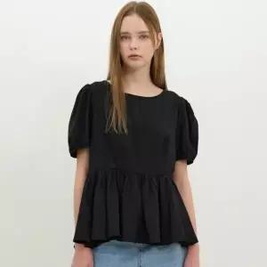 [롯데백화점]올리브데올리브 리본 디테일 페플럼 블라우스 (OH5MB487)