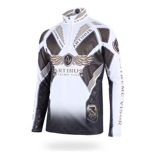 아티누스 AT-553 고밀도 냉감 집업 티셔츠 화이트 의류