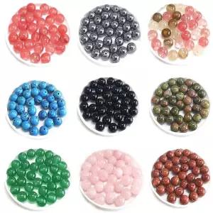 All 원석알 6mm 팔찌원석-A 한팩 34알, 옵션선택 / 오닉스 장미석 터키석