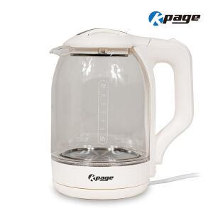 내열 유리몸통 자동전원차단 유리포트 전기주전자 1.8L