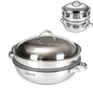 키친아트 프리미오3 인덕션 찜냄비 33cm