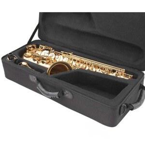 색소폰 케이스 가방 하드케이스 A4 손잡이 블랙 악이 트럼펫 관악기 자수 가벼운