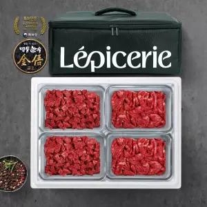 [롯데백화점]명품한우금오 [명품한우금오]1+등급 한우선물세트 (1kg/불고기,국거리/냉장 암소)