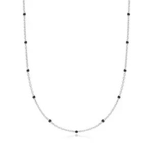 [롯데백화점]티르리르 에폭 실버 블랙 오닉스 목걸이 TNSSVW4132-BK