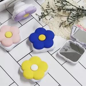 핸드폰손잡이 꽃모양 손거울 스마트폰 홀더 스마트그립 DIY스마트톡 핸드폰거치대 핑거그립 핸드폰홀더