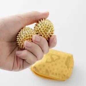 샬라라 휴대용 황금 수지침 세트 혈액순환 손지압 마사지볼 혈자리 부모님 선물