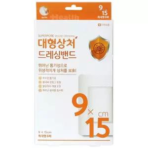 밴드골드 슈퍼포아 대형상처 드레싱밴드 특대형 6매(9 x 15cm)/반창고/상처보호밴드/멸균드레싱