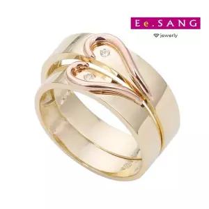 [이상주얼리]14k_라인하트 커플링G