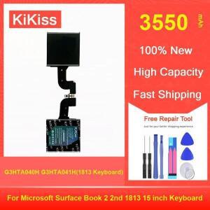 Microsoft Surface Book 2 2Nd 1813 15 인치 키보드 용 Kikiss 배터리 3550Mah G3HTA040H G3HTA041H(1813
