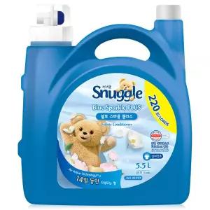 스너글 고농축 섬유유연제 대용량 블루스파클 5.5L
