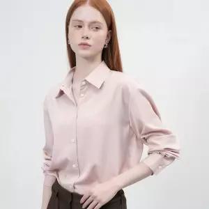 WOMAN 세미 루즈 실키 셔츠 [3COL] / WBE3L03502