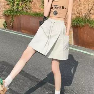 [하프클럽/]여성용 캐쥬얼 바스락 언밸런스 숏스커트